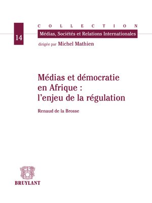 cover image of Médias et démocratie en Afrique